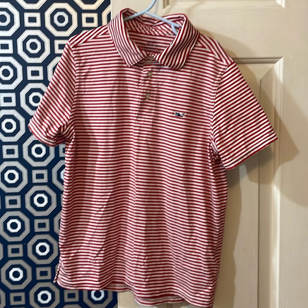 Vineyard vines red striped polo